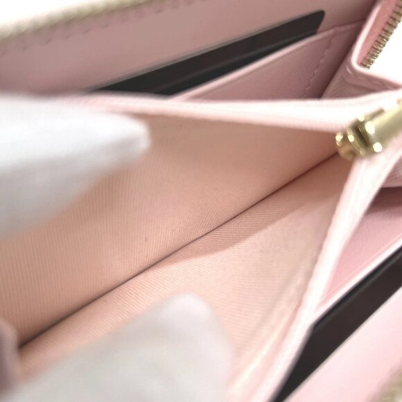 CHANEL AP4658 CC Mark Zip coin purse Long Wallet Caviar Leather pink Unused - Picture 9 of 10